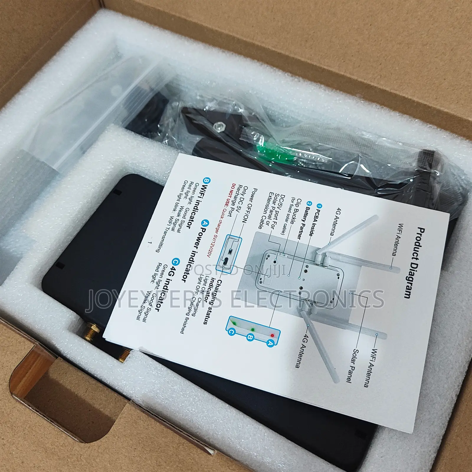 Solar Powered 4G+ Outdoor SIM Card WiFi Router - Long Range