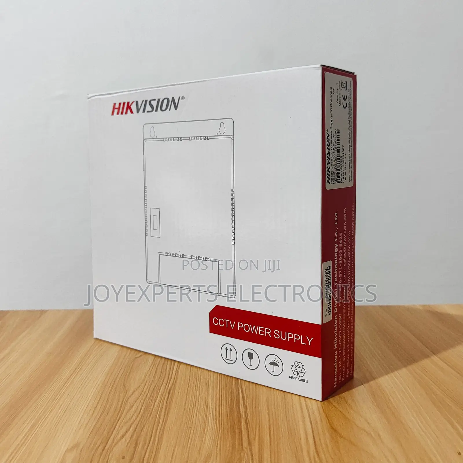 Hikvision 16-Channel 12V DC 8A Power Supply Unit (DS-2FA1208-C16)
