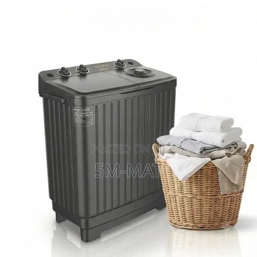 Gray Nasco-Nastt-Js100 Semi Automatic 8kg Washing Machine
