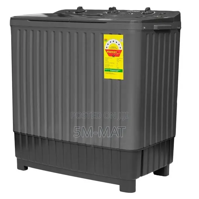 Gray Nasco-Nastt-Js100 Semi Automatic 8kg Washing Machine