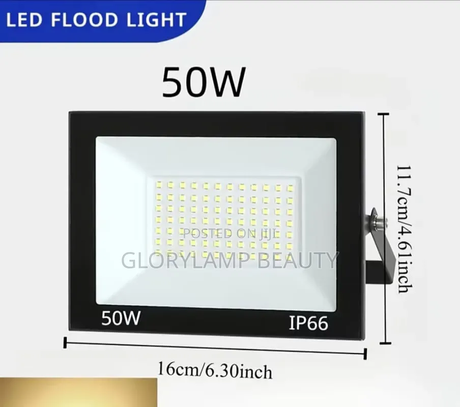 50W LED Flood Light – IP66 Waterproof Outdoor Security Light