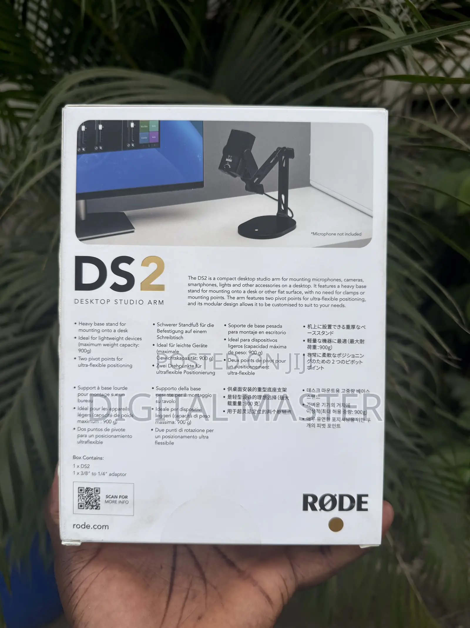 RODE DS2 Desktop Studio Arm for Broadcast Microphones