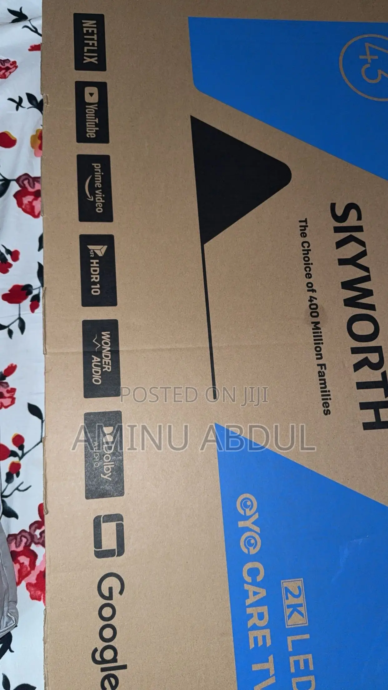 TV Fresh Skyworth 43inch Smart Google TV