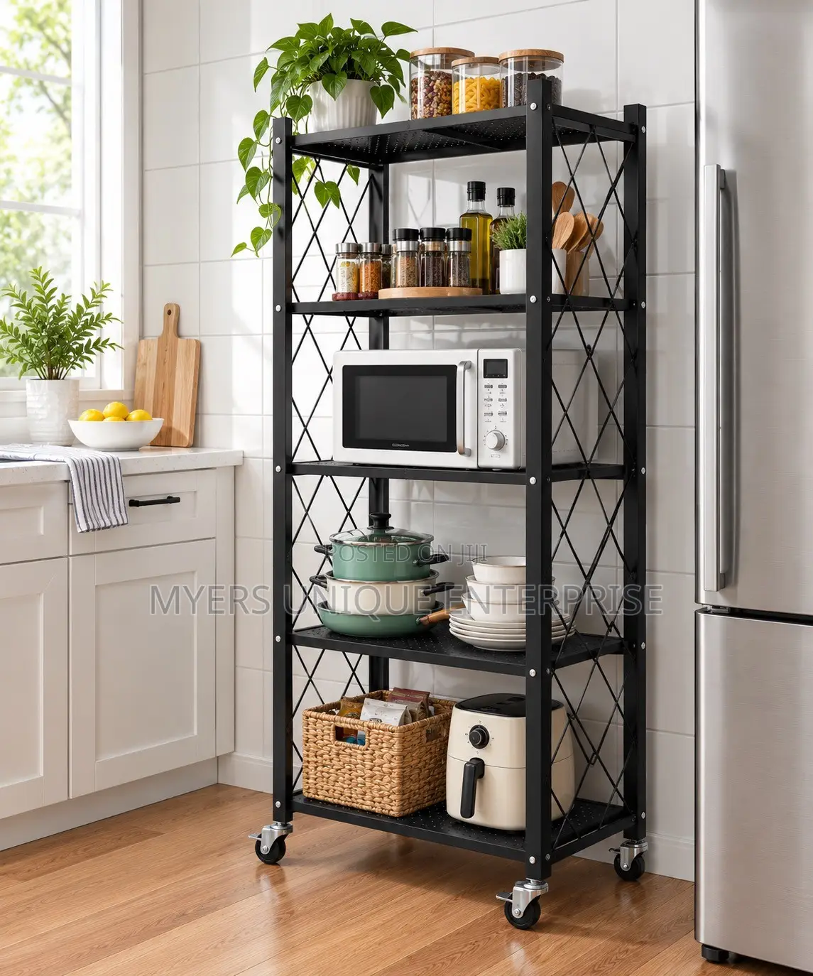 Adjustable Steel Kitchen Storage (5-Layer)
