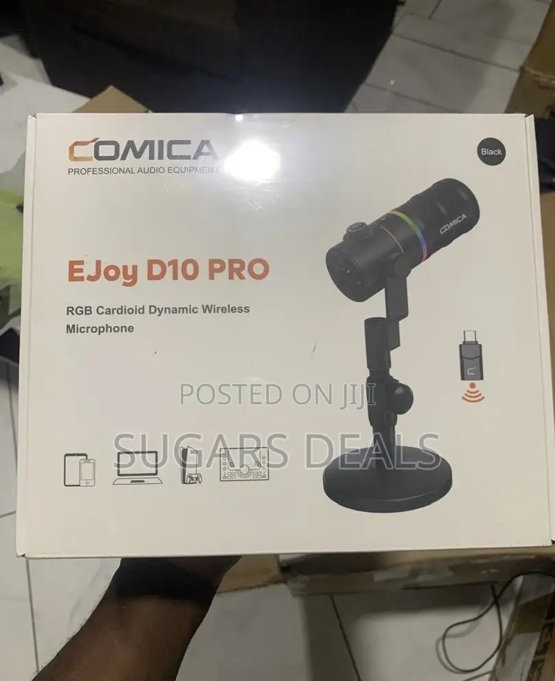 Comica Ejoy D10 Pro RGB Cardioid Dynamic Wireless Mic