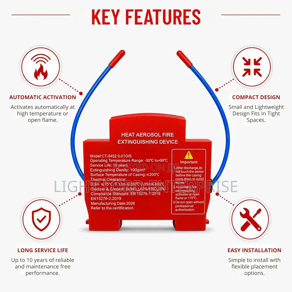 Rail Mounting Fire Extinguisher
