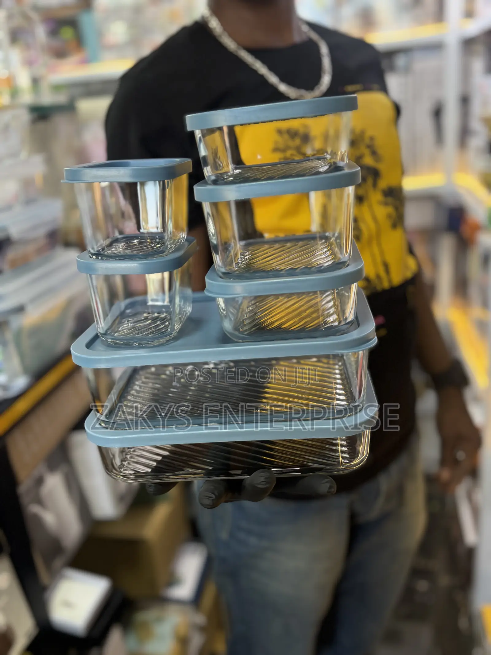 Modular 7set Glass Storage Bowls