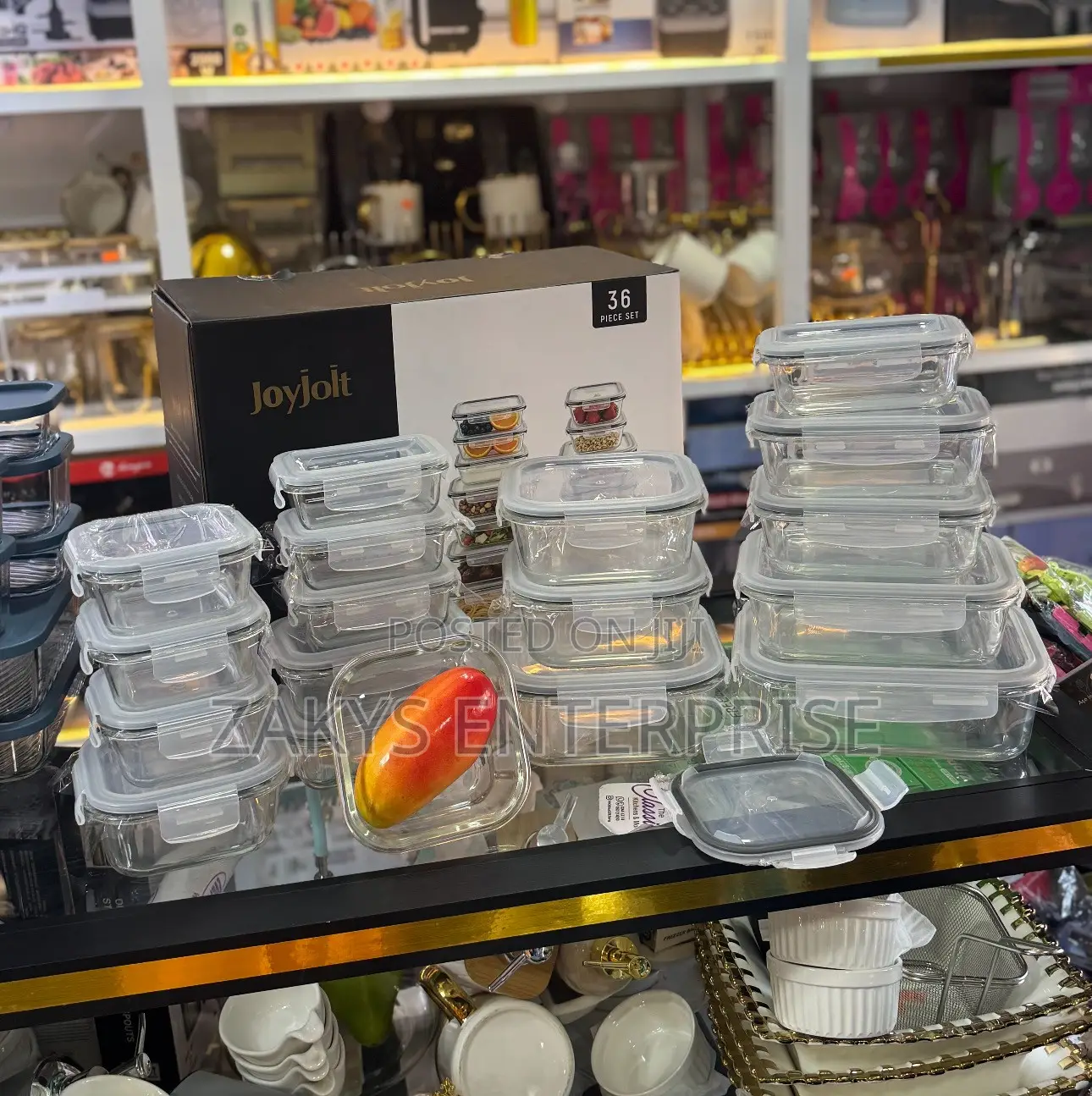 36pcs Glass Airtight Storage Bowls