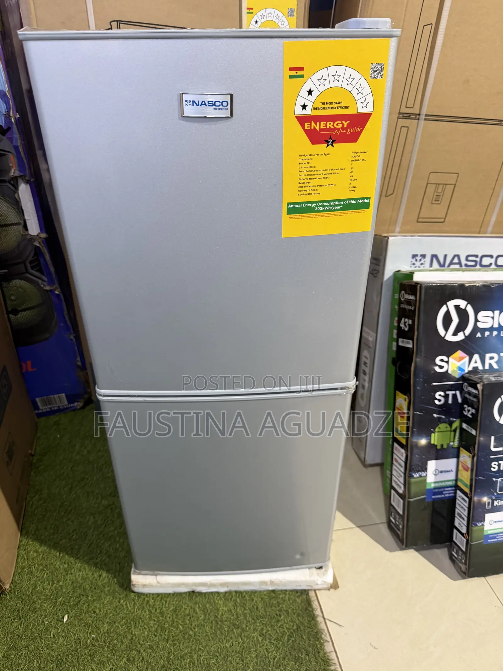 Nasco Fridge- Nas D2 10fl Bottom Freezer