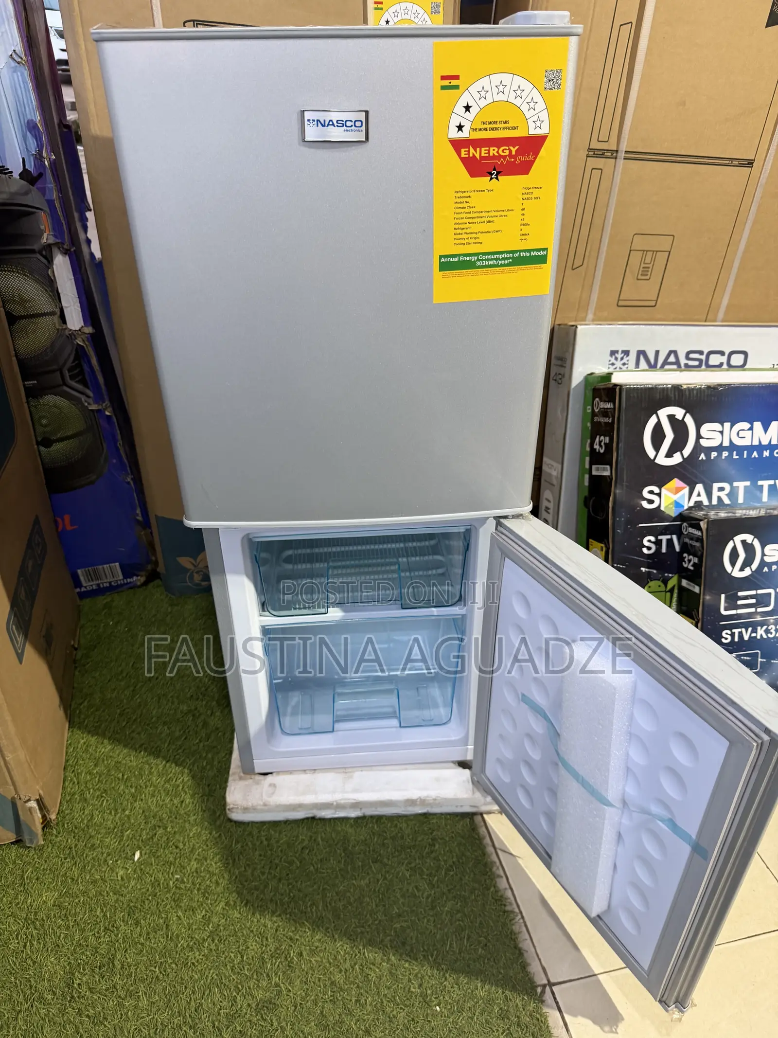 Nasco Fridge- Nas D2 10fl Bottom Freezer