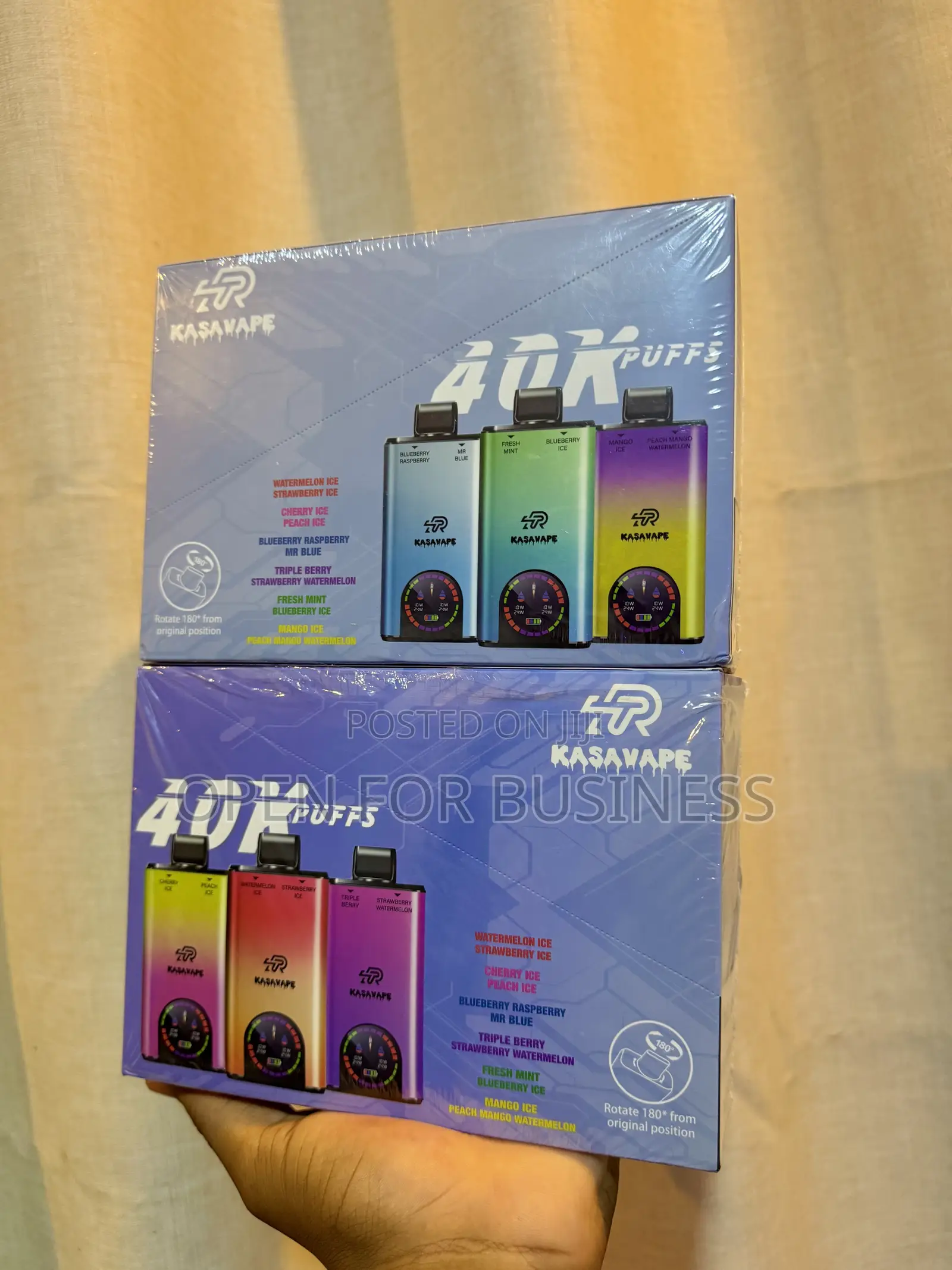 Kasavape 40,000 Puffs | Cherry Ice Peach Ice | GHS 220 Accra