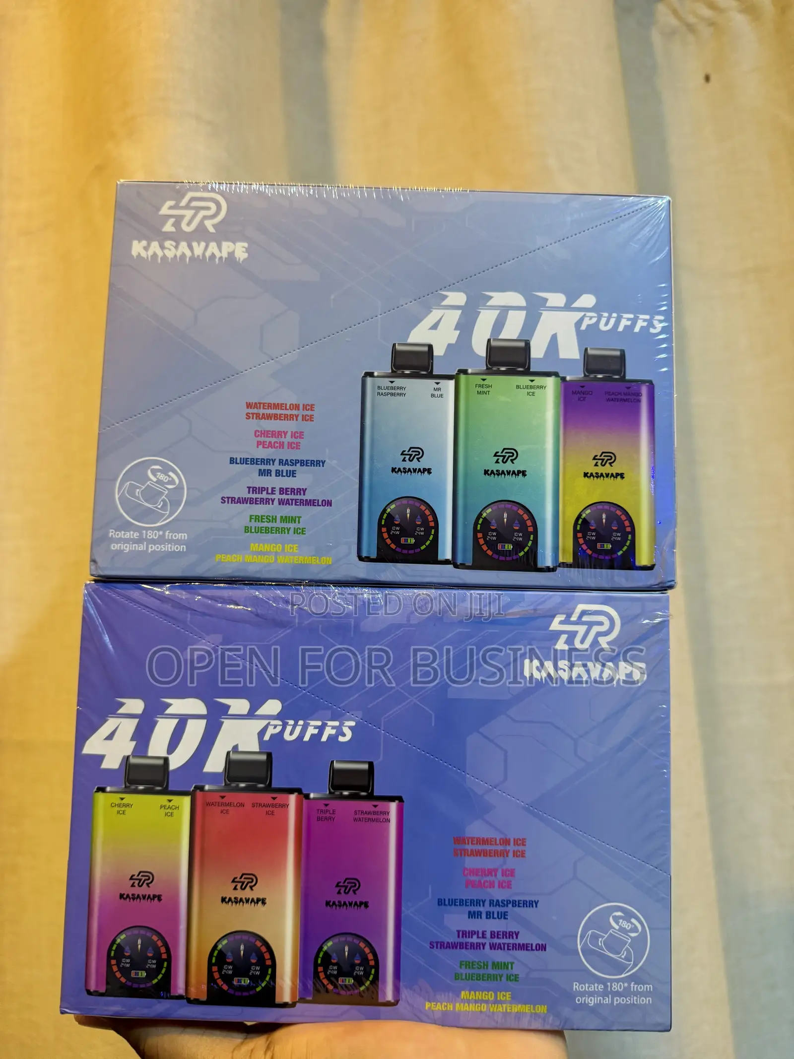 Kasavape 40,000 Puffs | Blueberry Raspberry Mr Blue | GHS 220