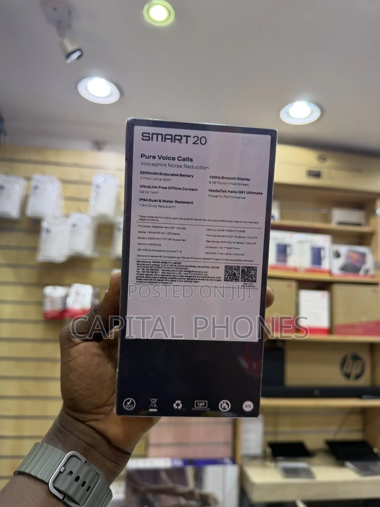 New Infinix Smart 20 64 GB Orange