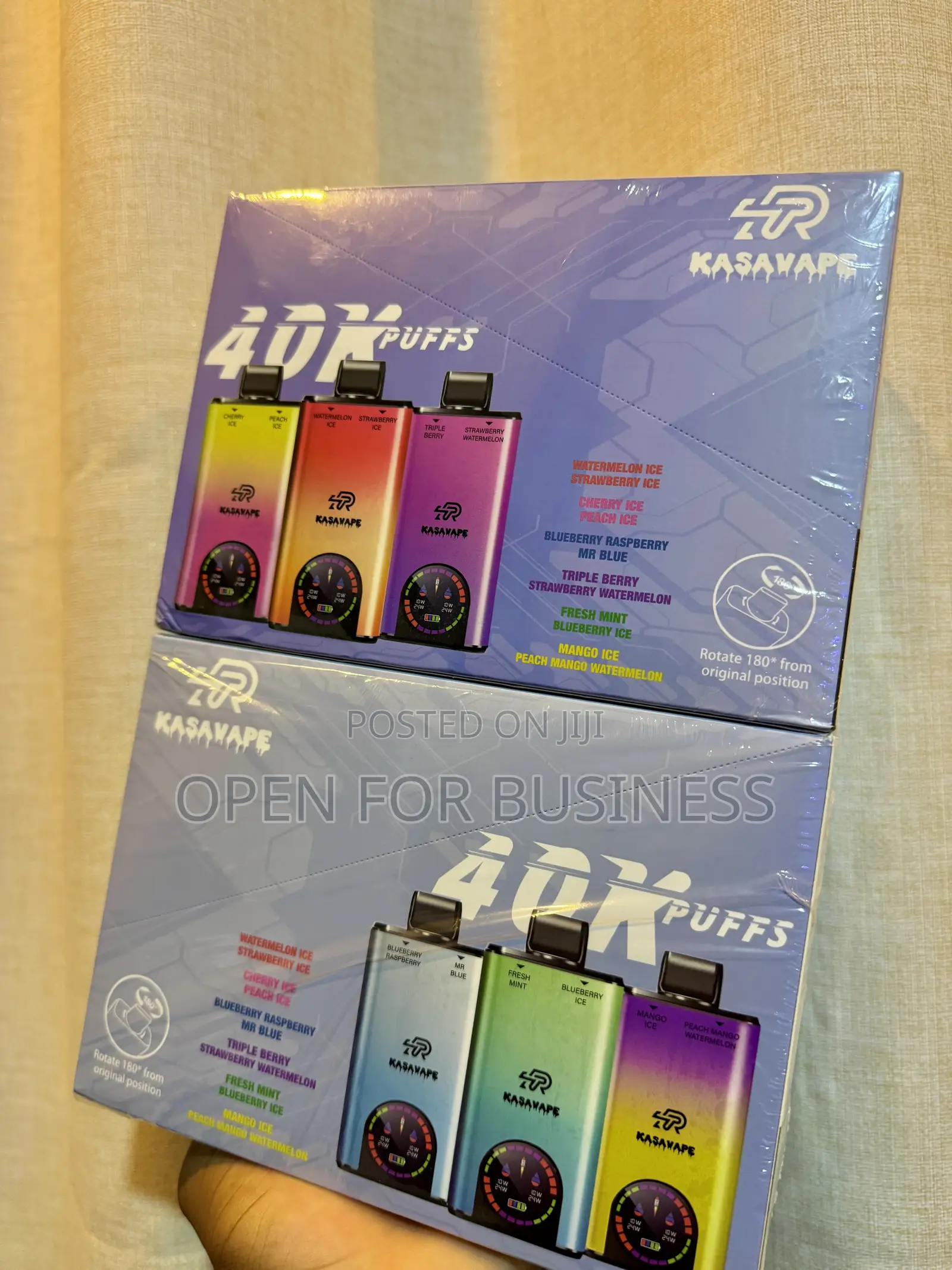 Kasavape 40,000 Puffs | Triple Berry Strawberry Watermelon | GHS 220