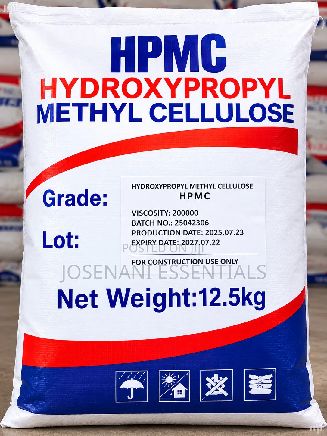 HPMC 12.5kg | Hydroxypropyl Methyl Cellulose | GH₵500