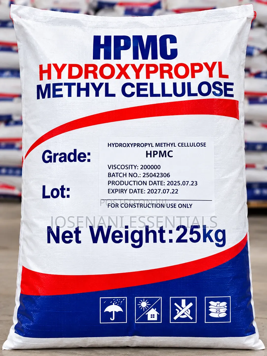 HPMC 25kg | Hydroxypropyl Methyl Cellulose | GH₵900