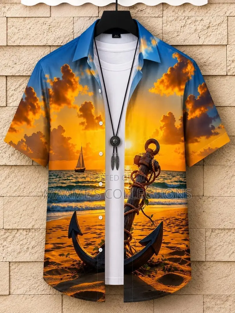 Men’s Stylish Summer Short-Sleeve Shirt – Casual Comfortable