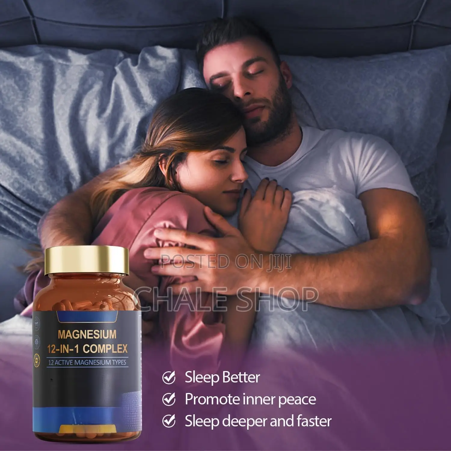 Premium 12-in-1 Magnesium Complex (700mg) – 120 Capsules for Energy