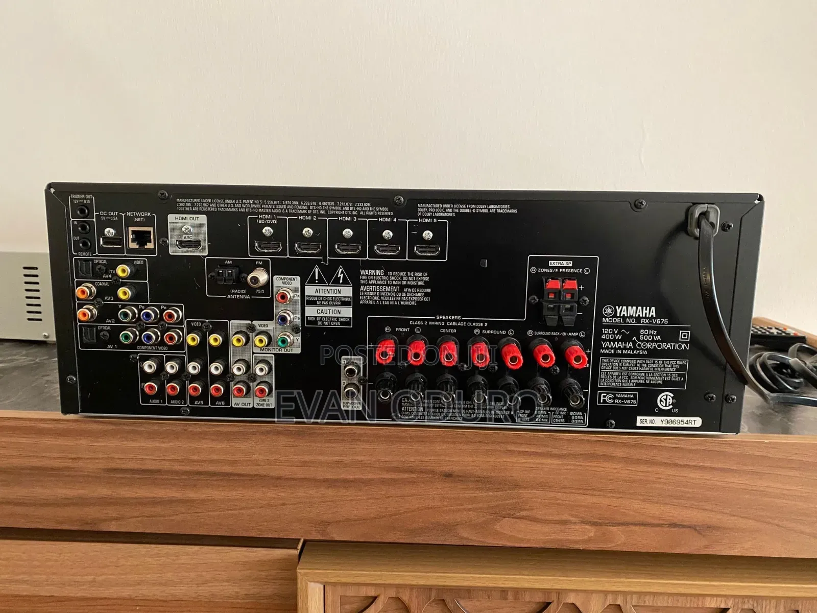 Powerful Yamaha AVR Receiver 9.2 Channel Bluetooth/Hdmi/USB/Aux/Fm