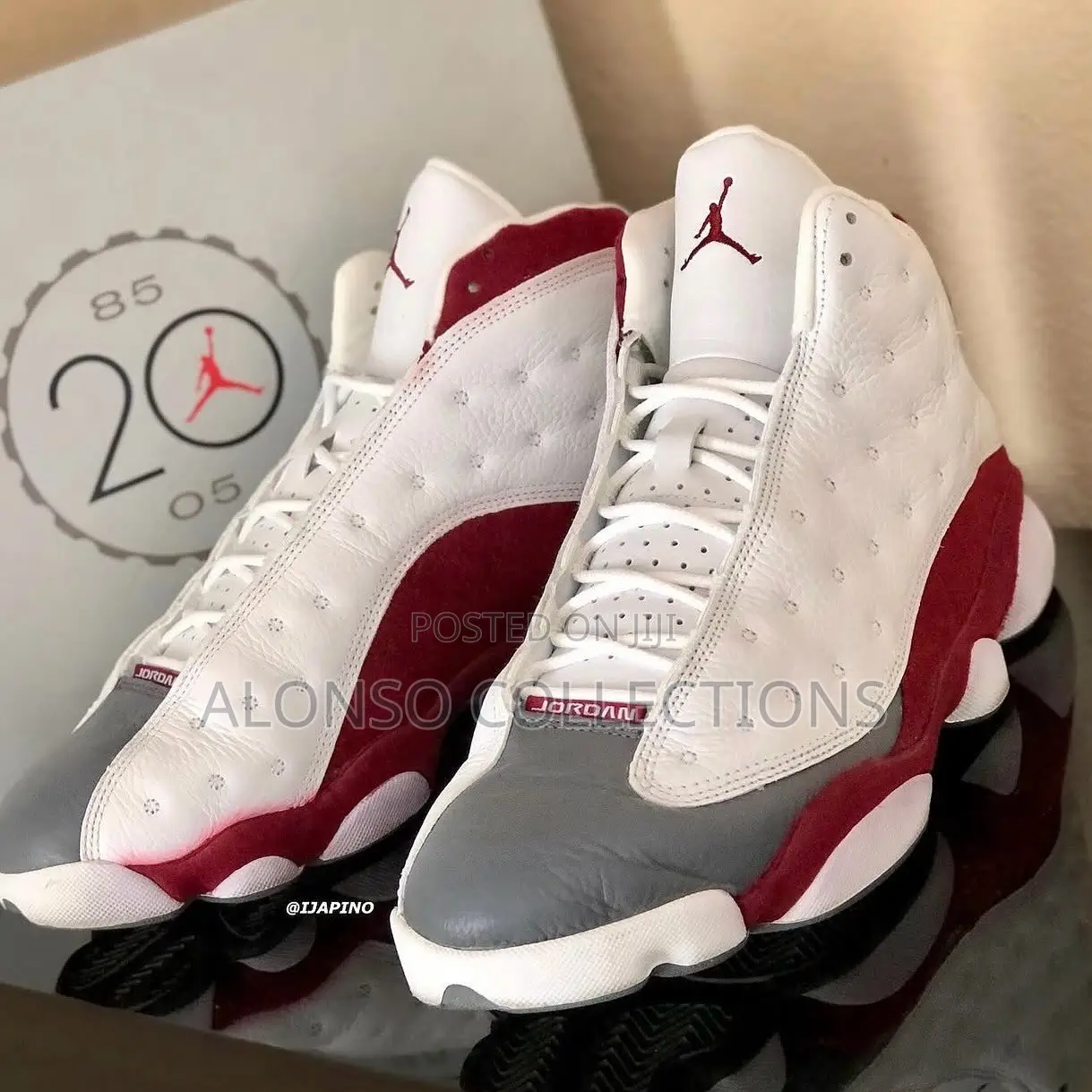 JORDAN 13 RED-White