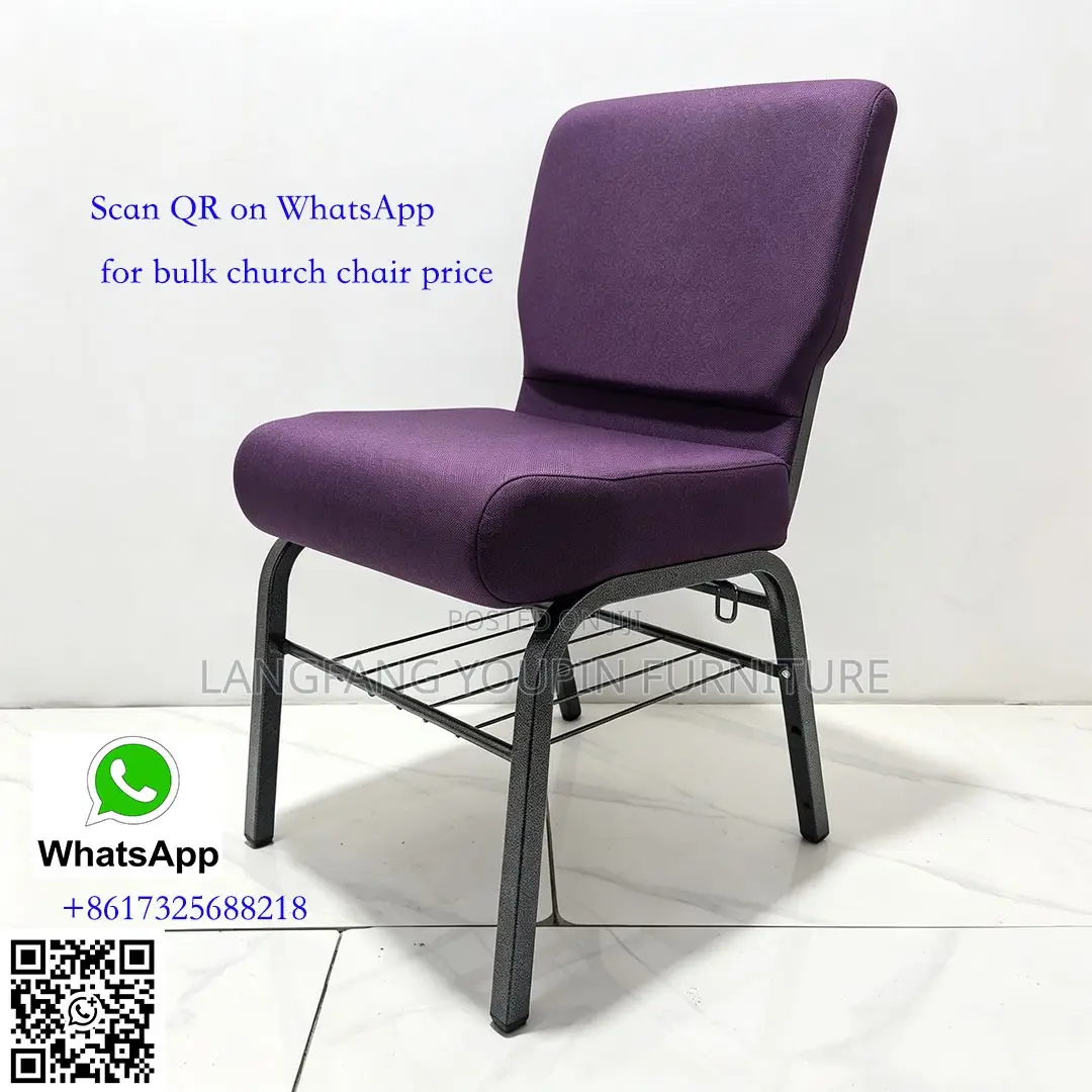Affordable Church Chairs, Durable, Various Fabric Colours