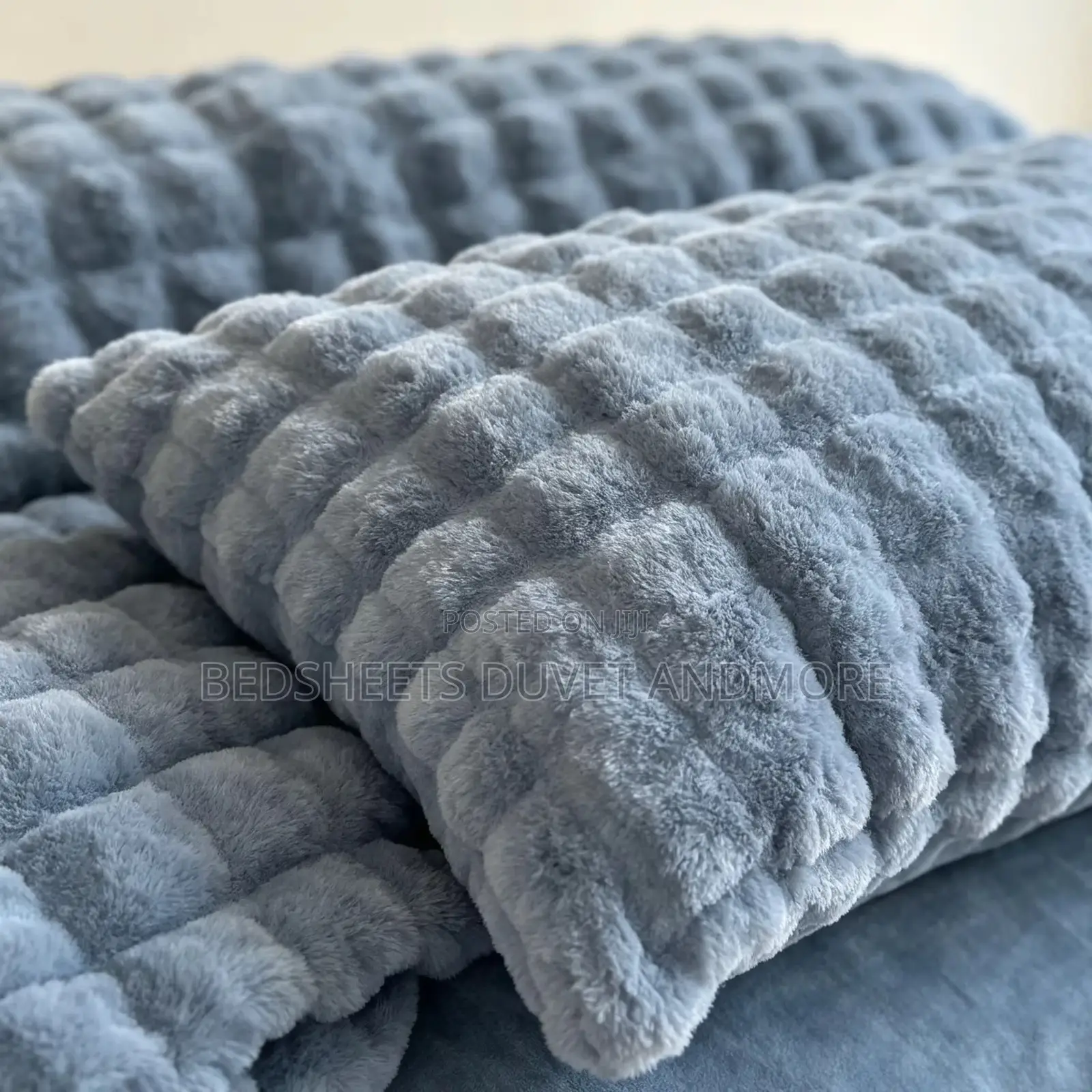 Grey Velvet Duvet Set