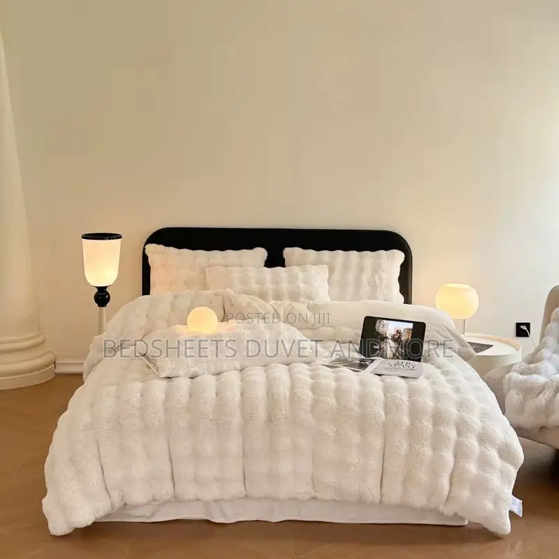 Off White Velvet Duvet