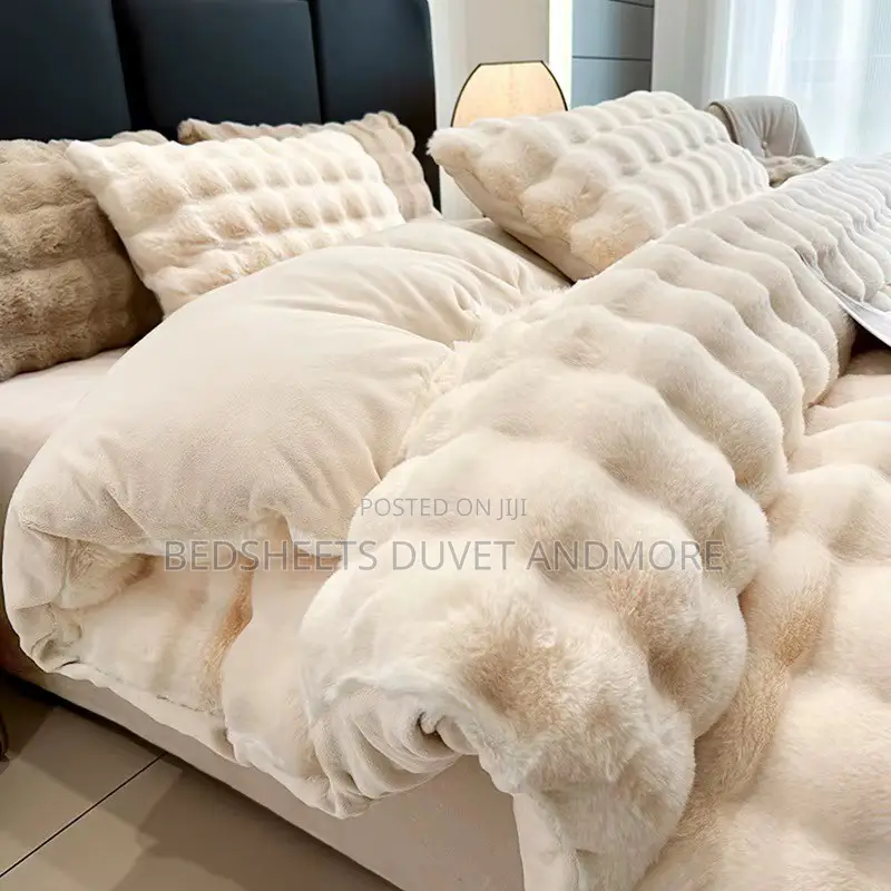 Off White Velvet Duvet