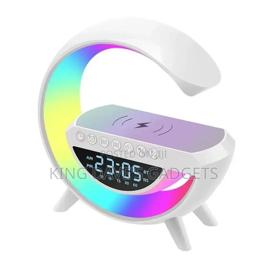 G-Shaped LED Wireless Charging Speaker