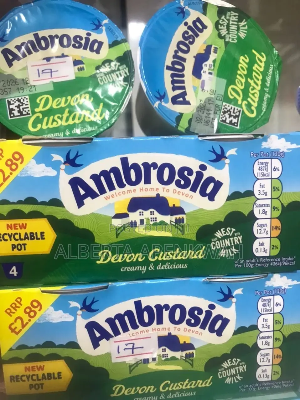 Ambrosia Devon Custard