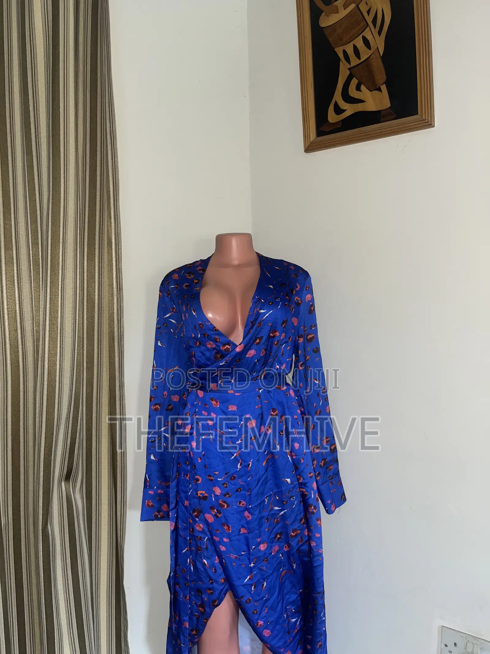 Blue I Saw It First Wrap Dress Thrift