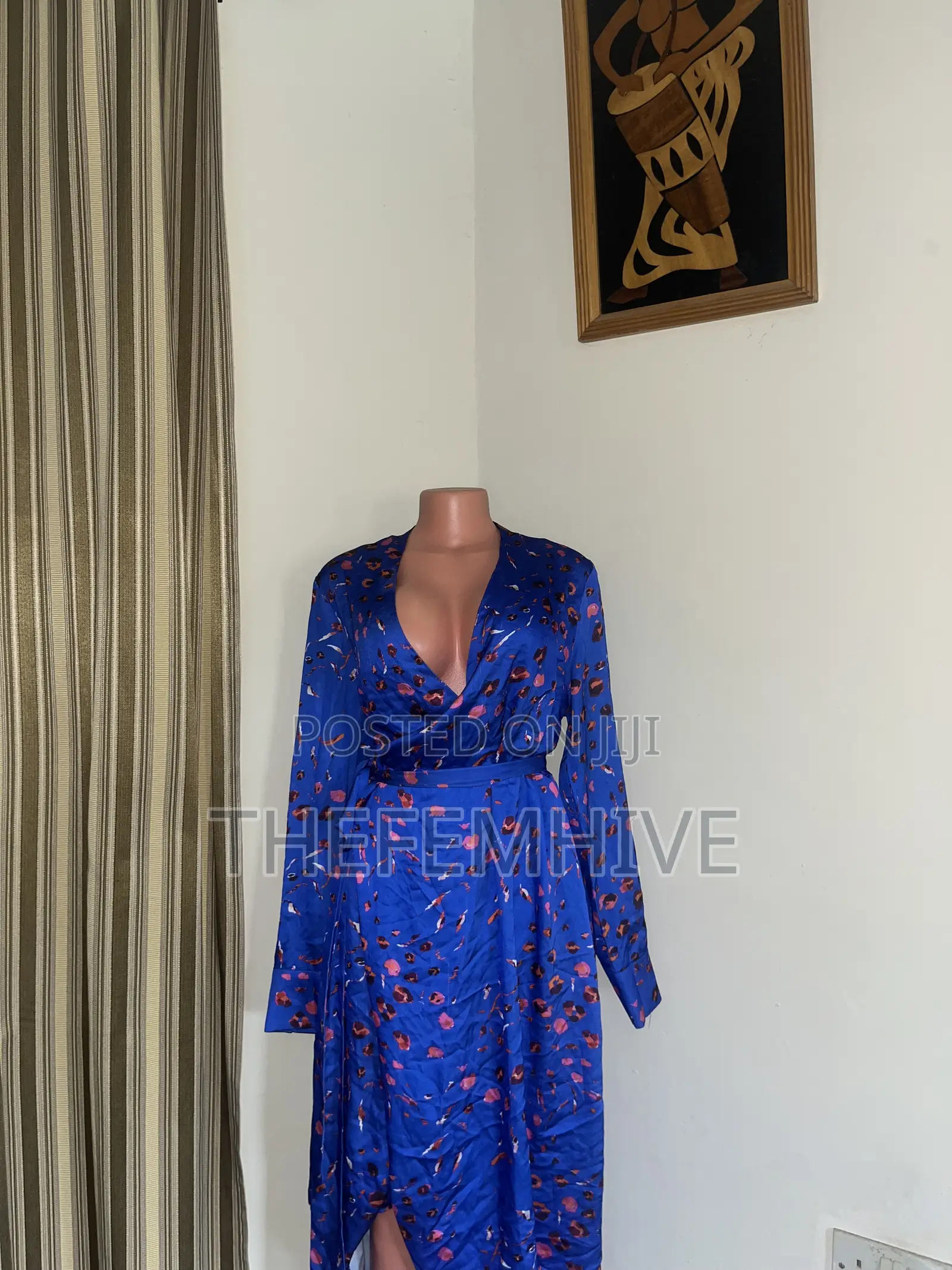 Blue I Saw It First Wrap Dress Thrift