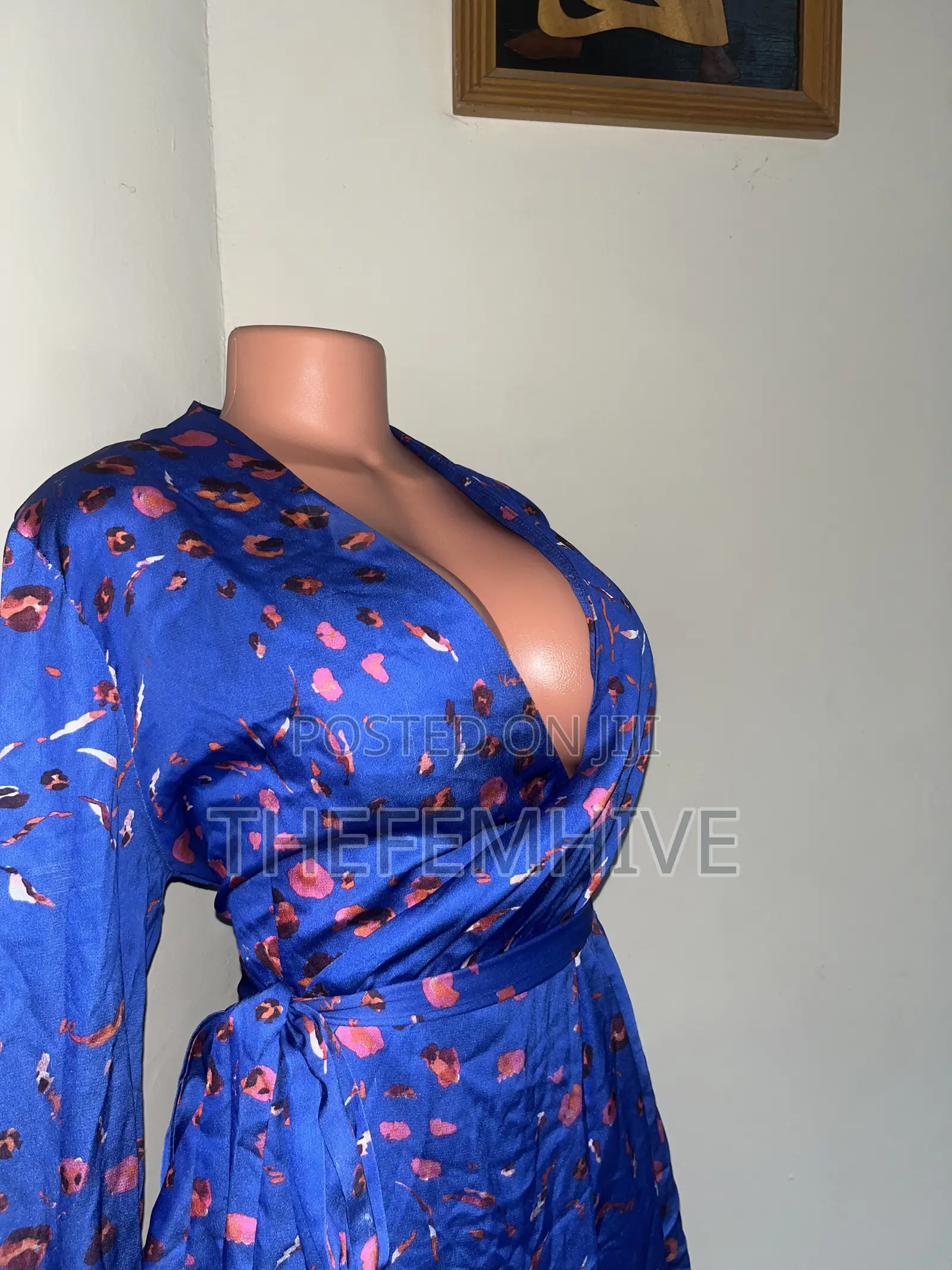 Blue I Saw It First Wrap Dress Thrift