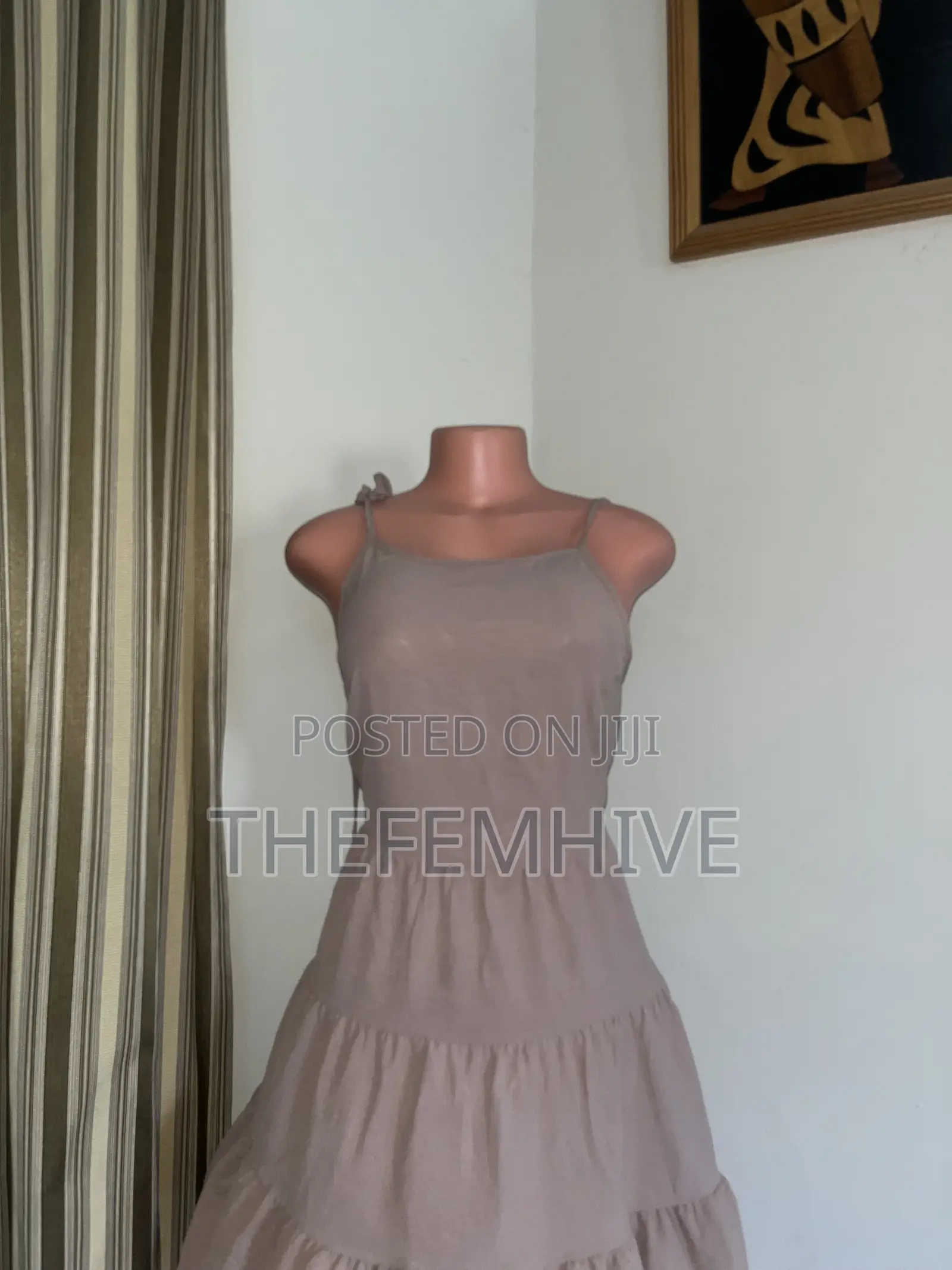 Brown Sleeveless Dress Thrift