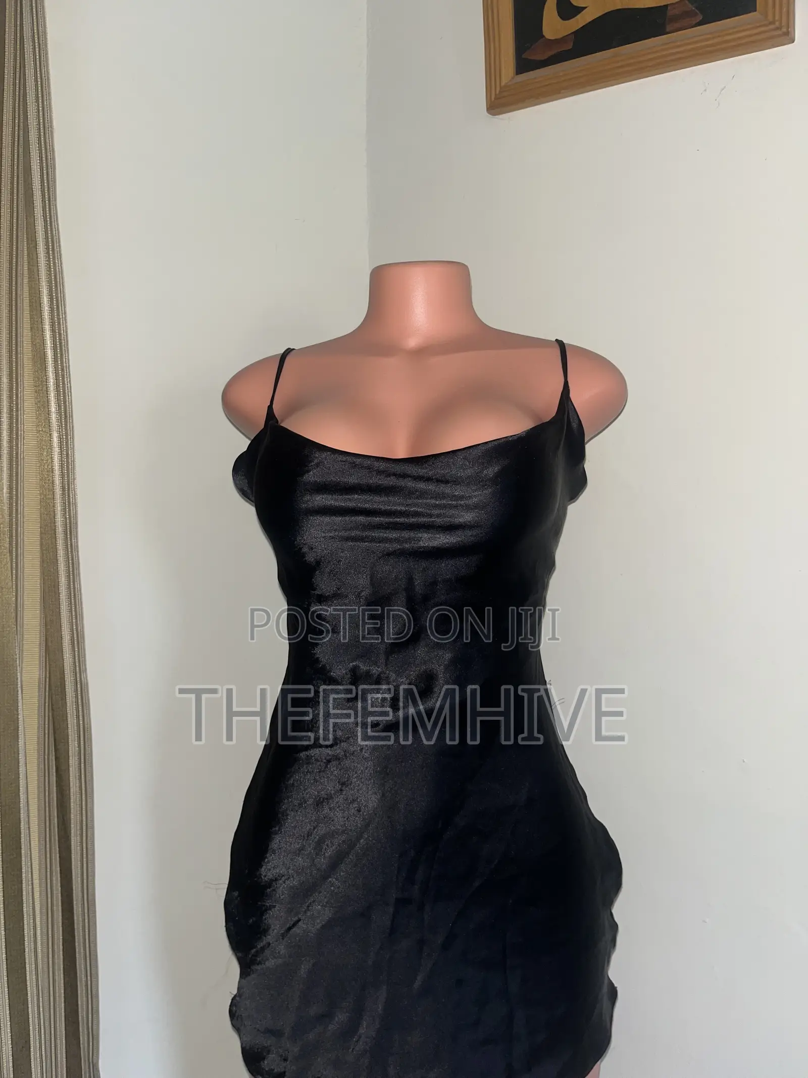 Black ASOS Satin Dress Thrift