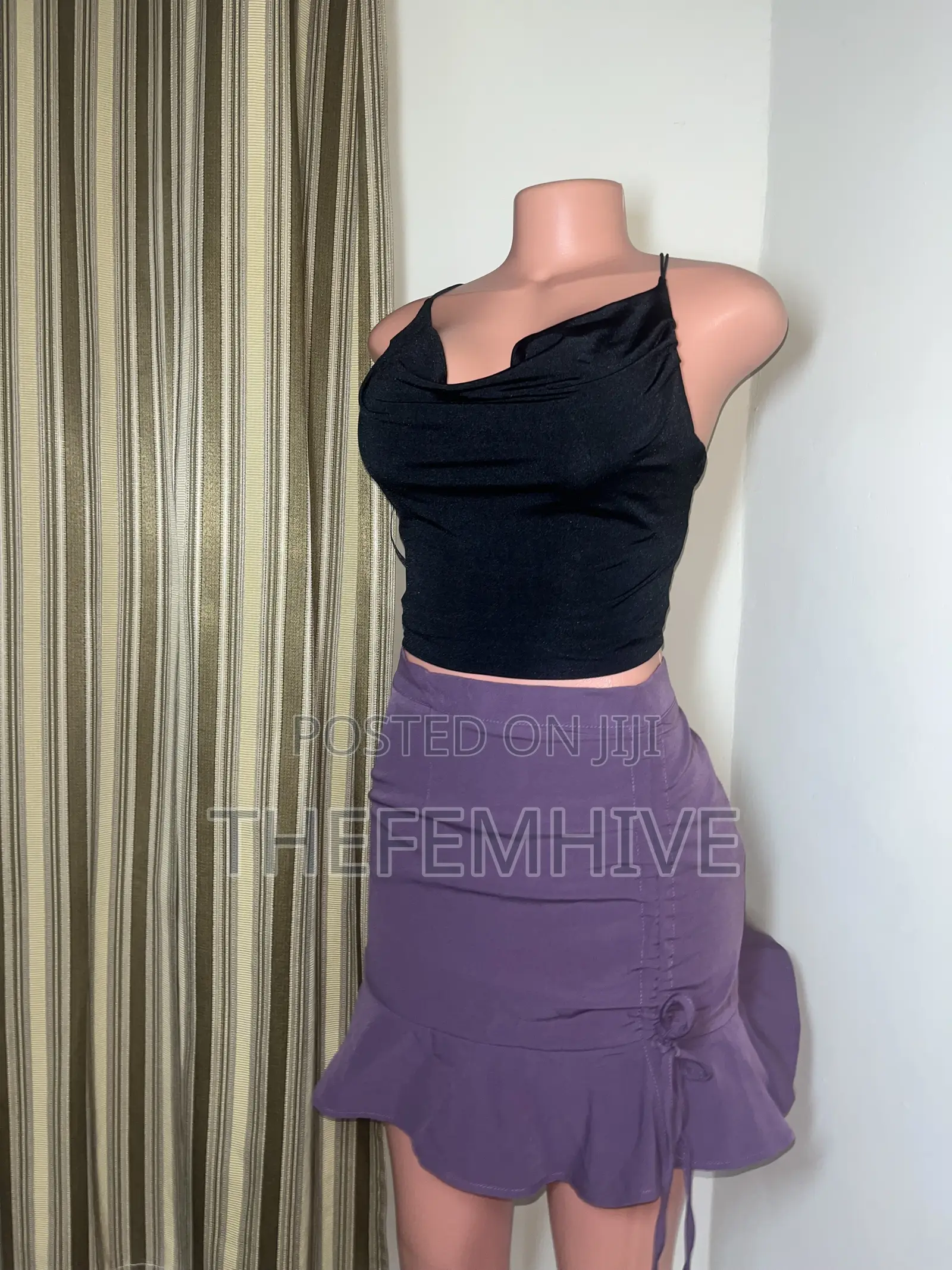 Purple Ruched Skirt Thrift