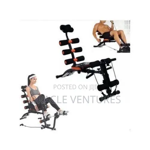 Six Pack Care Abdominal Machine - Black/ Red