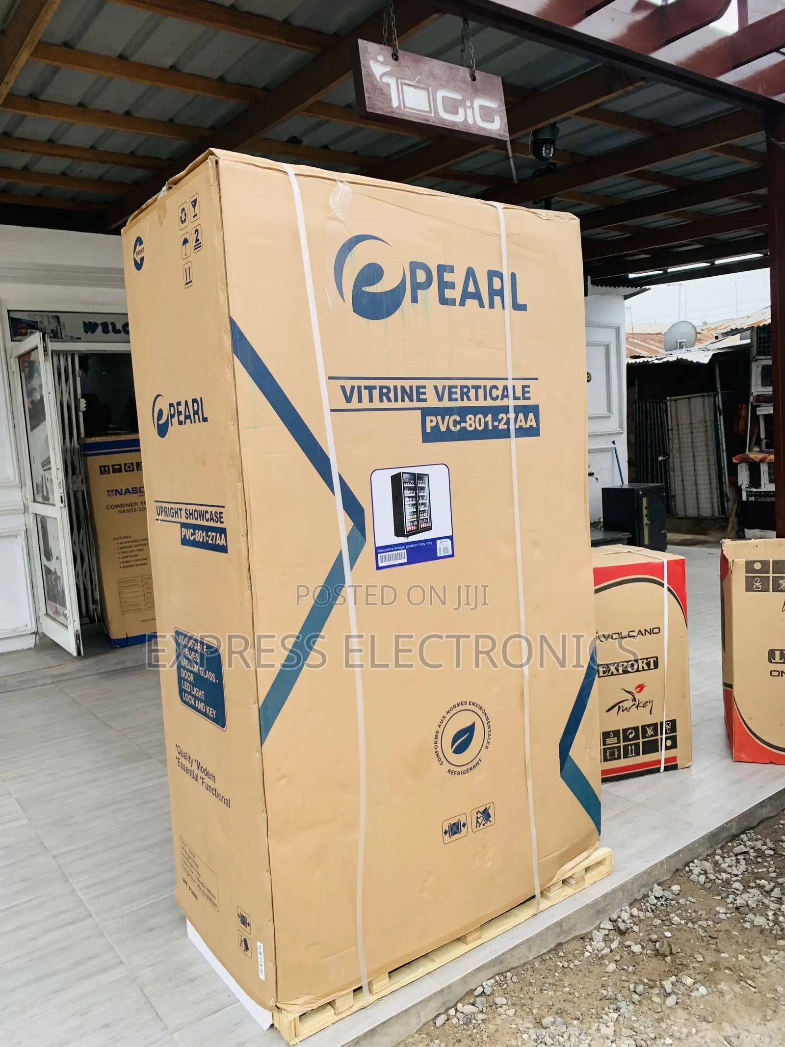 Limited Stock Double Door Display Fridge 690L Pearl.