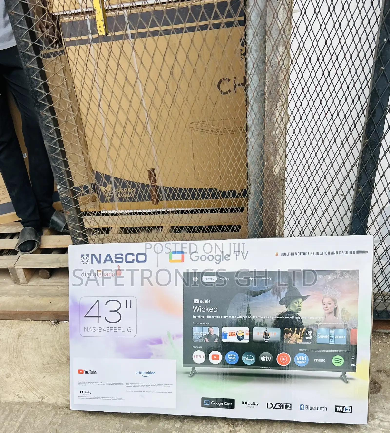 Experience Frameless 43 Inch Smart HD Nasco Led TV