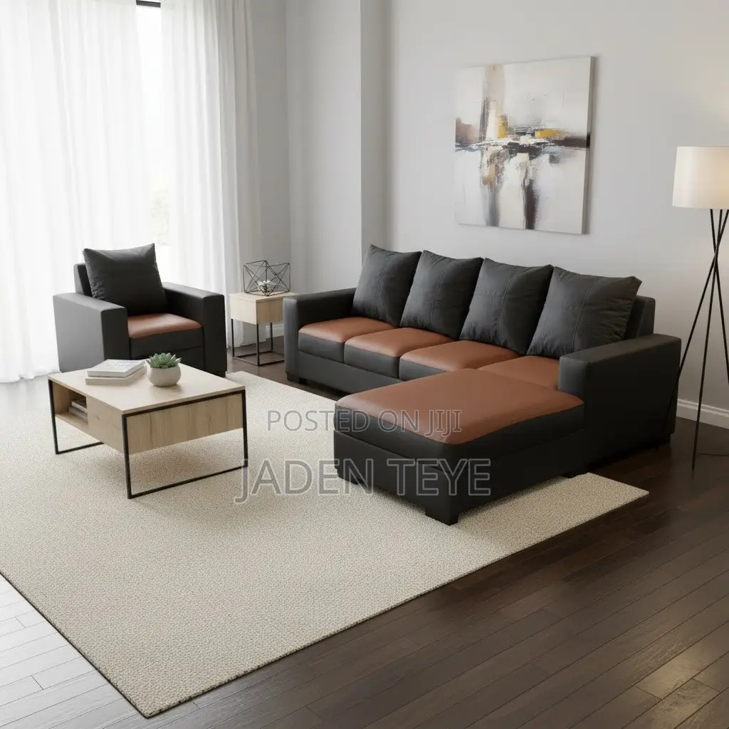 Brand New Luxury L Sharp Sofa and Single