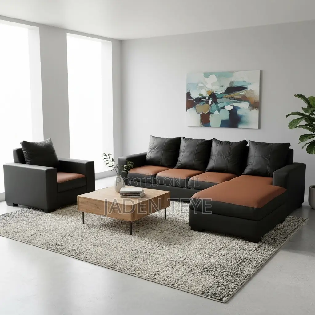 Brand New Luxury L Sharp Sofa and Single