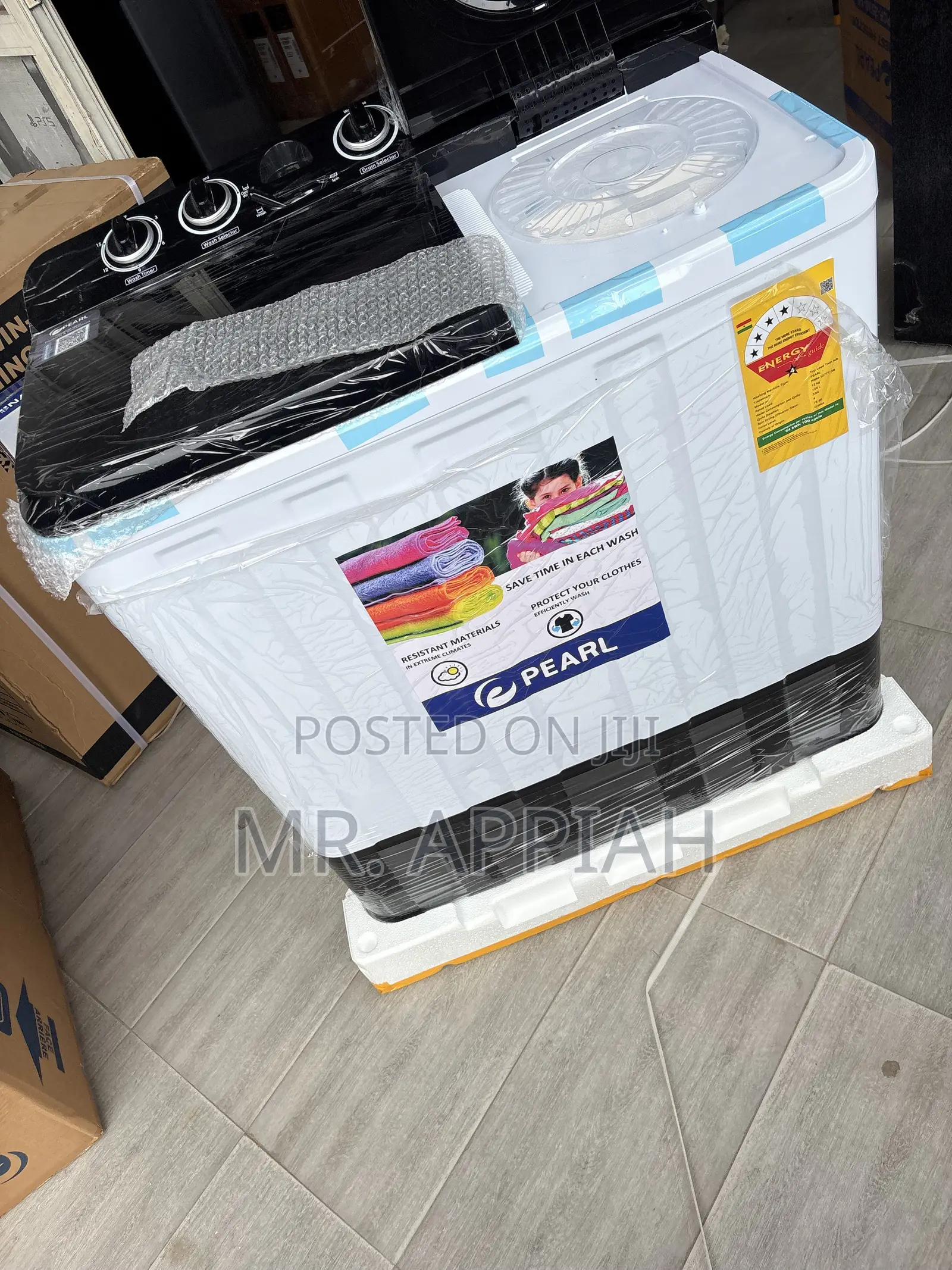 Super Classic Pearl 15kg Semi-Automatic Washing Machine(Spin Dry).