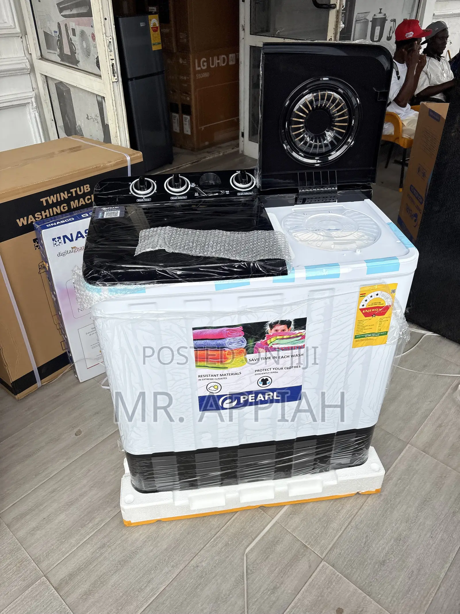 Check Out Latest Pearl 15kg Spin Dry Electric Washing Machine