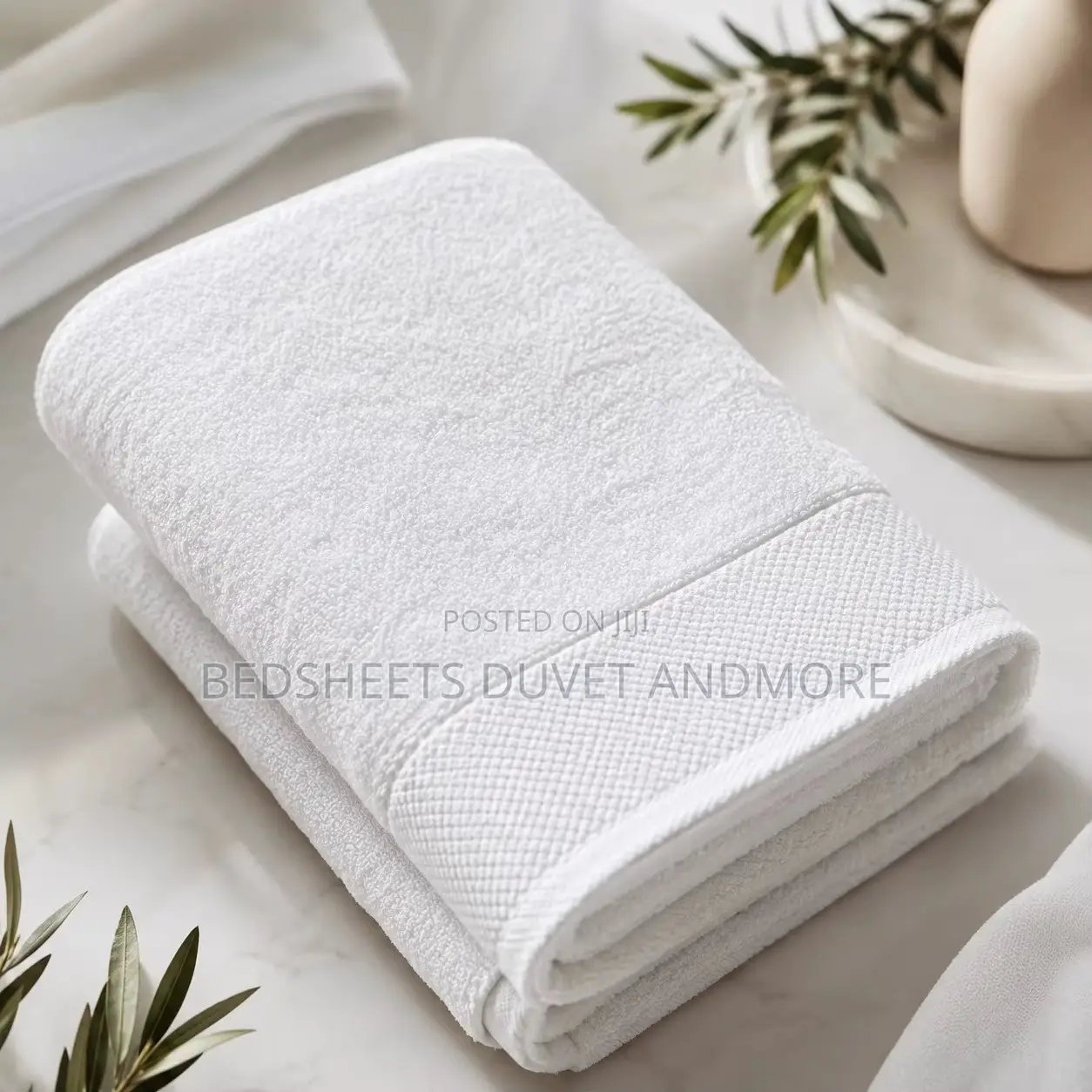 Hotel White Bath Towels