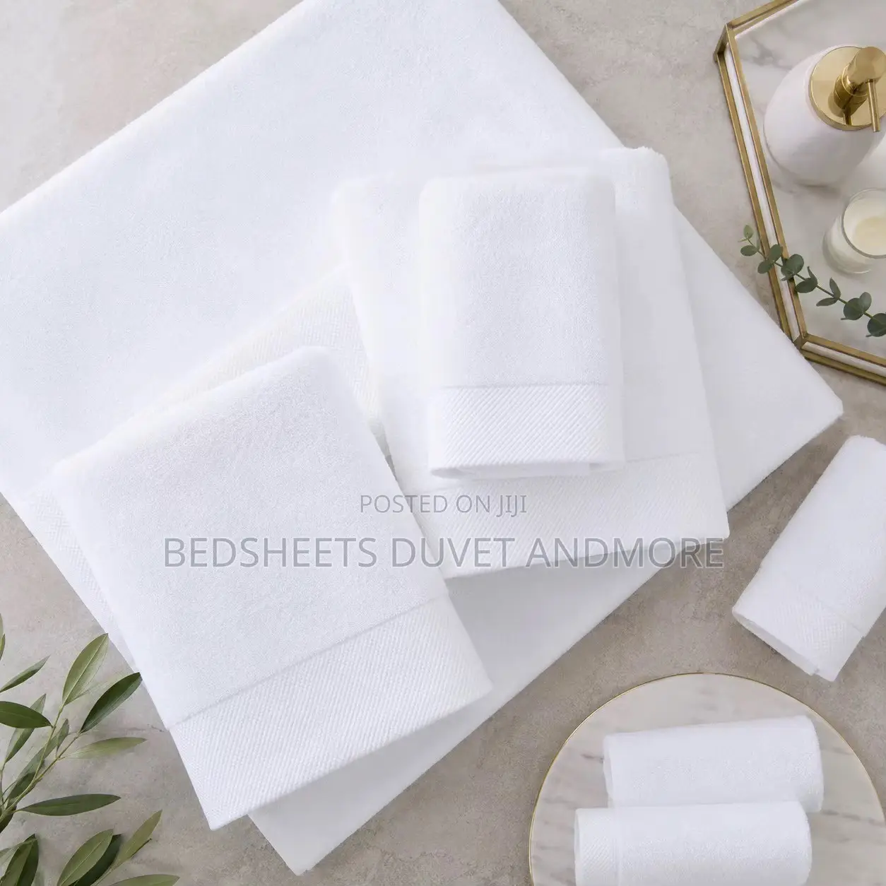 Hotel White Bath Towels