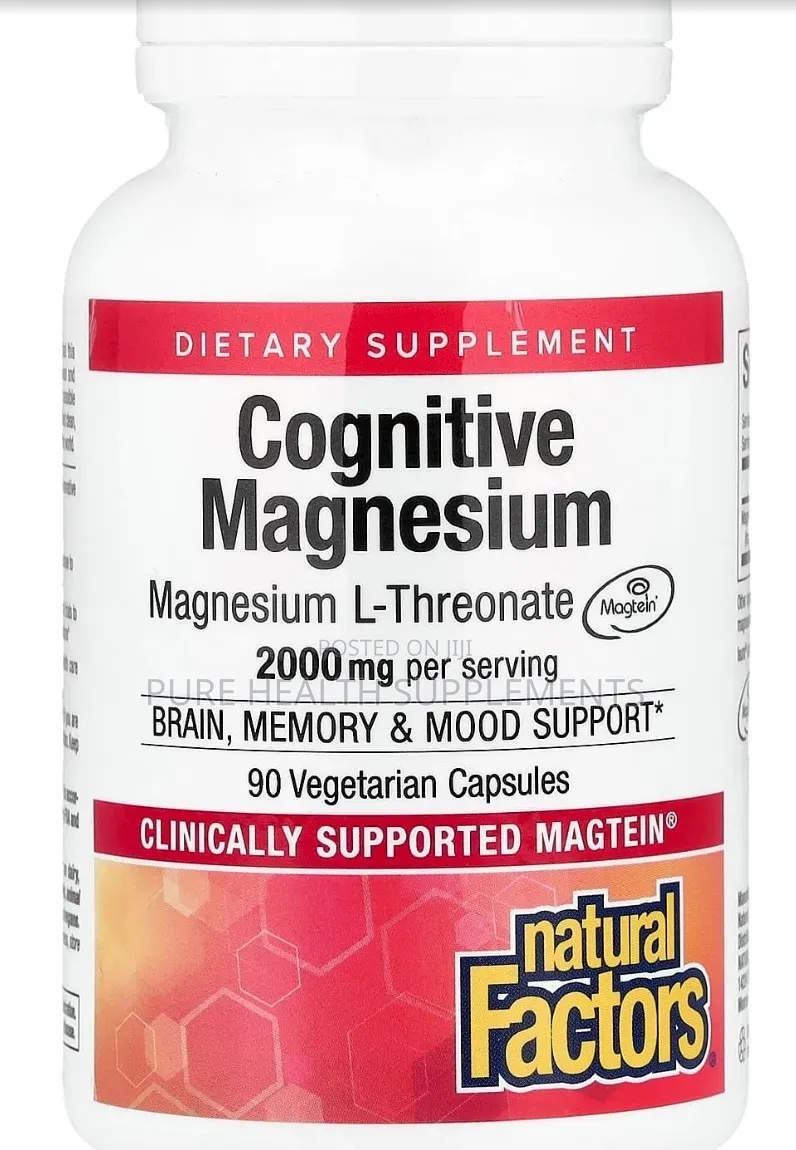 Cognitive/Brain Magnesium, Magnesium L Threonate, Magtein, 90 Veg Caps