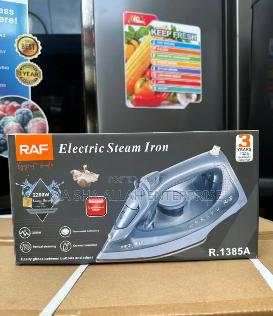 Powerful Big Black RAF Steam Iron