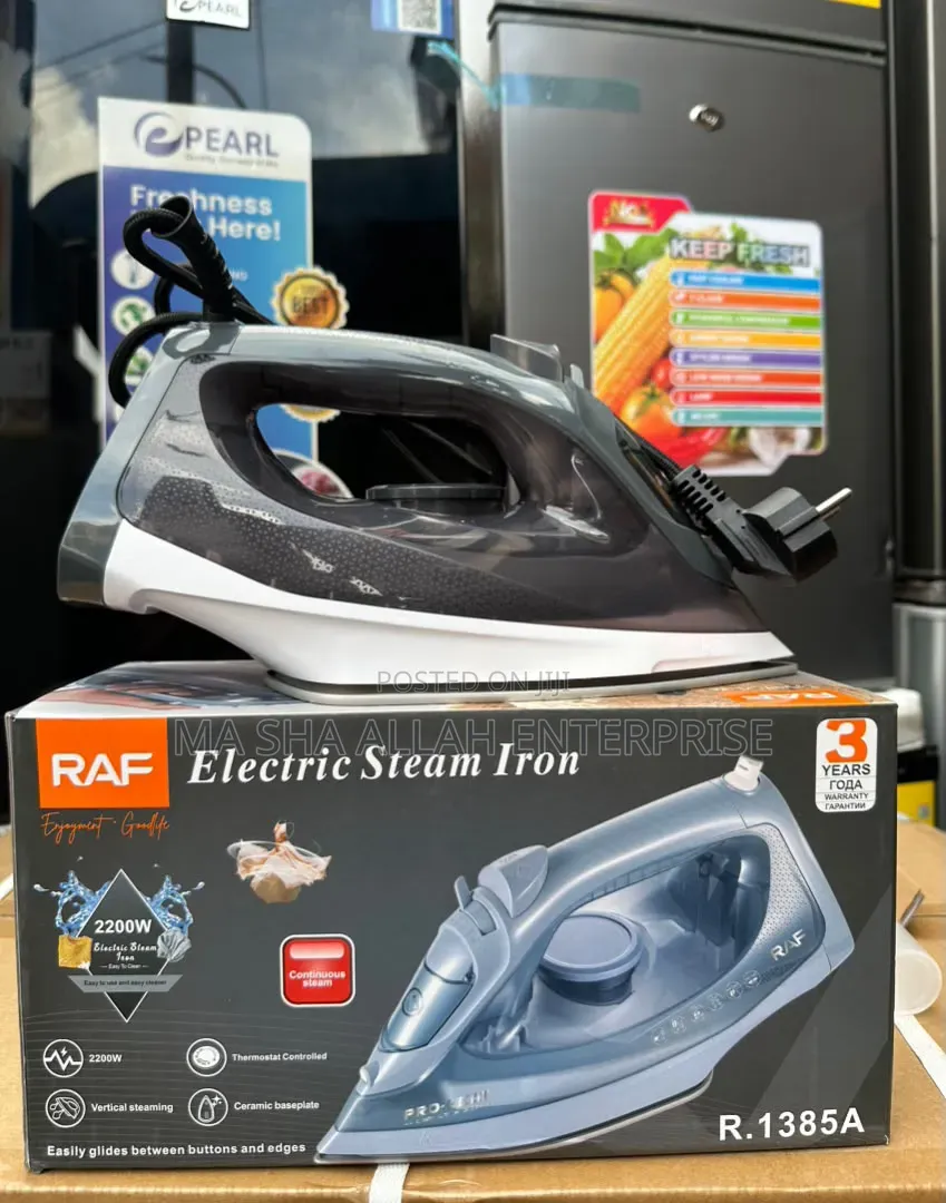 Powerful Big Black RAF Steam Iron