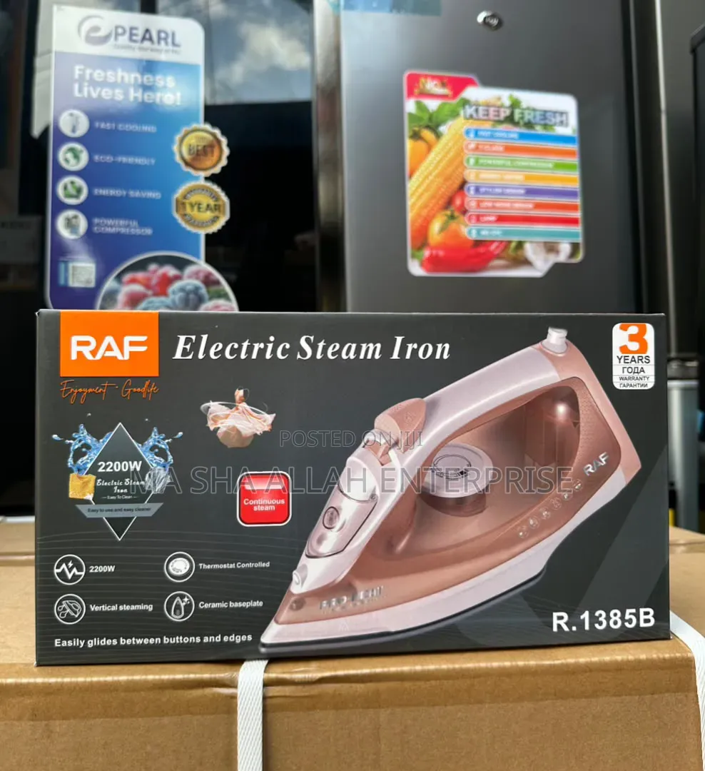 Powerful Big Orange RAF Steam Iron