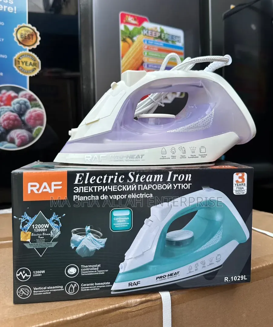 Powerful Medium Purple and Blue RAF Steam Iron
